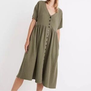 Madewell Lightspun Midi Dress 💚